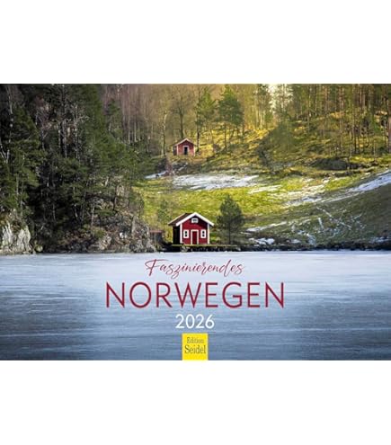 Edition Seidel Premium kalender Island 2026 formaat DIN A3 wandkalender Europa Scandinavië eiland landschappen watervallen gletsjer Rainer Mirau