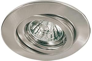 Paulmann 98968 Quality Recessed Light swiveling max 50W 12V GU5,3 110mm Brushed Iron Sheet Steel