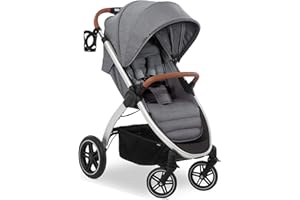 hauck UpTown Silla de Paseo Ligera, Carrito Bebe Plegable con Respaldo Reclinable, Carro Bebe con Manillar Regulable, Portavasos, hasta 25 kg - Gris
