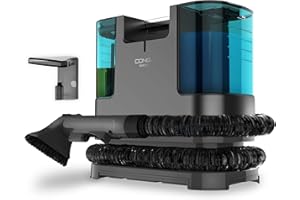 Cecotec Aspirador de Tapicerías Conga Popstar 3000 CarpetClean. 400 W, 2 Depósitos -1 de Agua Limpia y 1 de Sucia-, Pulverizador de Agua, Radio de acción 6 m, Longitud de la Manguera 1,2 m