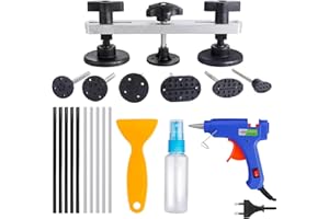 Uolor Outils kit Débosselage Carrosserie et Débosselage sans Peinture Réparation dent de Paintless Tire Bosse carrosserie Extracteur de Colle Bosse Voiture Pistolet à Colle
