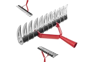 KADAX Manual Lawn Aerator for Garden, Metal Scarifier with Long One-Sided Spikes for Gardening, Yard Maintenance and Healthier Grass