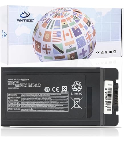 Batterie 6200mAh Pour Panasonic Toughbook FZ-55 MK1/MK2/MK3 - Remplace FZ-VSD55151W, FZ-VZSU1HU, 10.8V Li-ion