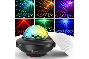 ‎SEBRUANC Mini Discokugel, SEBRUANC Discolicht Partylicht 300mAh Eingebauter Akku USB C Musikgesteuert licht DJ Kugel Ball mit Nachtlicht für Parties Kinder Geburtstag Weihnachten Geschenk