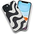 A rtistque Zebra Print Silicone Stylish Back Cover Case for iPhone 13 | Shockproof TPU | Soft Flexible with Camera Protection | iPhone 13 Stylish Back Cover - Black & White