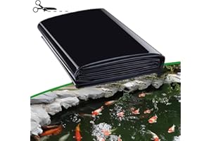 Dtyubfg Doublure D'étang Étanche HDPE Bâche pour Bassin À Poisson Extérieur Membrane Renforcée Liner Revêtement De Bassin pour Petits Étangs, 2X8m 6X12m 10X16m 14X14m