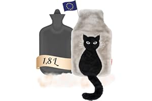 soxo Plush Hot Water Bottle Cover Hand Warmer Neck Period Back Pain Relief Kids Hot-Water Bottles Cat Tail