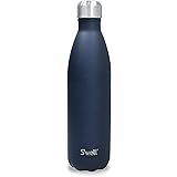 S'well Borraccia riutilizzabile in acciaio inox, 750 ml, azzurrite, tripla isolante, a prova di perdite, per bevande calde e 