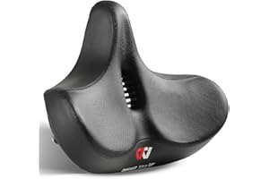 REITEAG Selle de Velo Ultra Confortable,Selle Ergonomique Velo,Selles Vélo Wide Comfort,Siège Velo Étanche Respirant, Selle VTT Absorption des Chocs