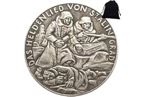 FKaiYin Pièces de monnaie allemandes historiques sculptées à la main de 1943 - Pièce commémorative non circulée - Outil pédagogique pour les enfants - Fait à la main - Expérience futur