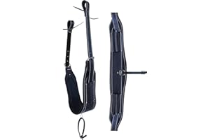 CHALLENGER Pferd Western Tooled gepolstert Leder hinten Flank Rücken Sattel Cinch Billets 9782BK