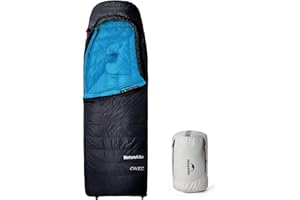 Naturehike CW700 Saco de dormir de plumón ultraligero portátil compacto invierno saco de dormir 4 estaciones para adultos y niños al aire libre camping senderismo viajes con saco de compresión