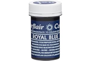 SUGARFLAIR COLOURS Sugarflair Spectral Edible Food Colouring Colour Paste Icing 25G - Royal Blue