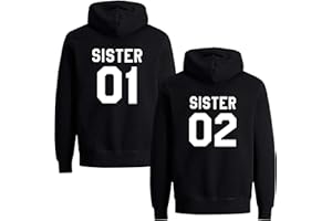 Couples Shop Best Friends Damen Sister Hoodie Fun-Look Pullover Freundin