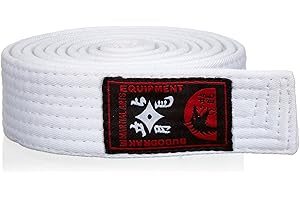 BUDODRAKE Cinturón de karate, judo, taekwondo, color blanco
