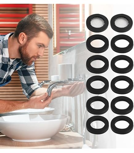 Guarnizioni Per Doccia - Set Da 8 Pezzi In Gomma E Acciaio Inox, 24.5×16cm - Foto 8