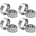 4 Set 25mm Axles Trailer Wheel Hub Bearings Kit, 32205 Tapered Roller Bearings