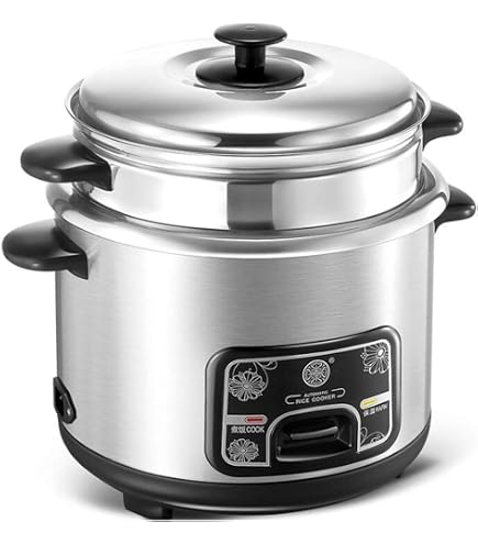 Cuiseur à Riz Baumstal 18/10 - Inox 16cm - Pour Riz Et Légumineuses - Cuisson Vapeur Et Eau - 1,8L Capacité