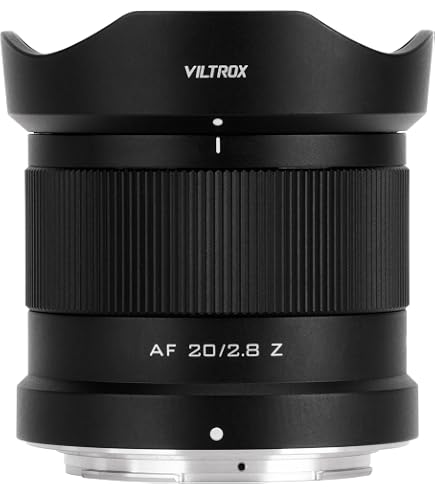 VILTROX 20mm F2.8 Z-Mount Full Frame AF Prime Wide Angle Lens for