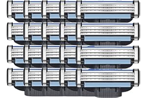 GBBAZU Mach 3 ricariche per rasoio, 3 lame per rasoio uomo per rasatura, Lame per rasoio uomo ricariche per lama manuale, Fit for Gillette Mach 3 maniglie per lame (20 pezzi)