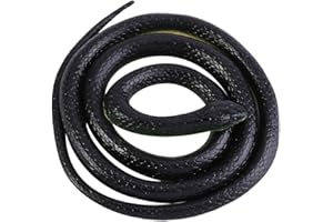 Fictory Serpiente de Goma - 1pc 130 cm de Largo Realista Realista Serpiente de Goma, Accesorios de jardín Broma Divertida Broma Juguete de Regalo Caliente.