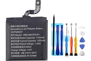 Vvuilsty HB512627ECW Batería de repuesto para Huawei Watch GT 46MM Watch 2/2 Pro, batería recargable de 0 ciclos compatible con Huawei Watch GT 46MM Watch 2/2 Pro LE0-BX9 Leo-BX9 con kits de