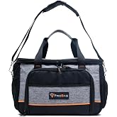 PROBAG Profesyonel Su Ge&ccedil;irmez Alet &Ccedil;antası, 63 B&ouml;lmeli, Gri-Siyah, Omuz Askılı, 48x30x20 cm, Usta ve Teknisyenler İ&ccedil;in Dayan