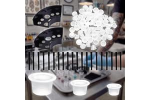 300pcs Tattoo Supplies Cups for Ink - 3 Sizes S/M/L 100 of each for Studios