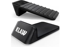 KLAW Bass Drum Rug Anchor - Completely Stops Drum Creep | Works on Every Drum Mat, Drum Rug & Carpet | Pocket Drum Accessories For Kick Drums | Gift Ready Drum Set Brake Accessory (Black, Regular)