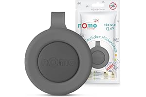 nomo MOSQUITO Anti Mücken Clip • Rein pflanzlicher Mückenschutz für Baby & Kinder • Insektenschutz Clip gegen Mücken, Moskito & Insekten • 30 Tage Wirkung • BPA-frei & ohne DEET