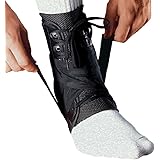 Small : MEDIZED Ankle Stabilizer Brace Support Guard Protector Sports Safety Foot Strain Stirrup Compression Strap Speed Lacer Soccer Baseball Netball Volleyball (Small)