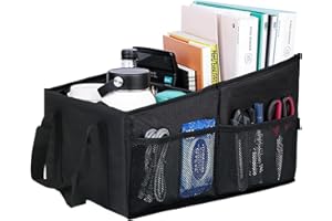 OUYANKA Autositz Organizer Aufbewahrungsbox für Vorder- und Rücksitz Auto Kofferraum Organizer Auto Zubehör Organisation mit Becherhaltern, Netztaschen für Spielzeug, Bücher