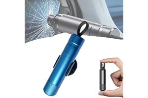 SOVTAY Hammerdex Glass Breaker, Hammerdex Safety Hammer, Hammerdex Window Breaker, Hammerdex Car Safety Tool, Safehammer Glass Breaker, Firefighter-Approved, Emergency Escape Tool (Blue)