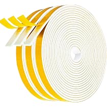 QUARKZMAN Nastro Tenuta Gomma Espansa, Diametro 10mm (25/64") Lunghezza 3,5 Metri (11,48 Piedi) Gomma EPDM Rotonda Per Guarnizioni Fai Da Te Magazzino Tappetini Tubi Schiuma Artigianato - 9