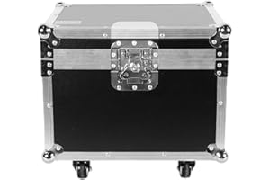 HOLDLAMP 42 * 38 * 36cm Flight case para 4 Luces de Escenario LED de Cabeza Móvil con ruedas incorporadas y asa de transporte retráctil para un fácil almacenamiento y transporte de las luces de fiesta