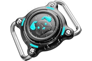 SICHY Compatible with Airtag Dog Collar Holder, Airtag Holder for Dog Collar with Removable Loop, Sturdy TPU, Lightweight, Compact Size, Fits Width 3cm/ Thick 4.5mm Collar