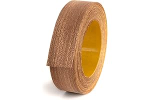 BRICOROLL - Canto Autoadhesivo - Fácil aplicación sin plancha - Elaborado en Madera Natural - Diseño de Sapelly - 25mm x 5m - Para Tableros y Muebles - Fácil Aplicación - Fabricado en España