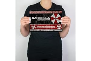 DIGITAL PHARAOH Umbrella Corporation Metal Wall Sign Resident Evil The Hive Racoon City Alice Extinction T Virus (A4 (305mm x 200mm))