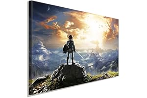 LARAART BILDER LaraArt Studio, Toile The Legend of Zelda 2; Décoration murale, 120 x 80 cm