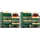 Nutraxin Bromelain Forte &ndash; 750 mg Bromelain, Yeşil &Ccedil;ay Ekstresi, Krom ve Probiyotik İ&ccedil;eren Sindirim ve Bağışıklık Destek Tabl