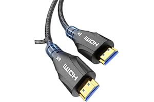 Cratree Câble HDMI 0.5m,Haute Vitesse Câble HDMI court 48Gbps,10K 8K 60Hz,4K 120Hz,eARC Dolby Atmos Compatible avec TV Blu-ray Soundbar Projektor