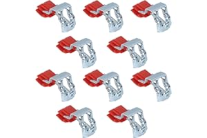 MHYMX Sink Fixing Clips 10 PCS Undermount Sink Brackets Kitchen Sink Mounting Kit Adjustable Installation Repair Hardware Clips Arc Shaped Fastener Support