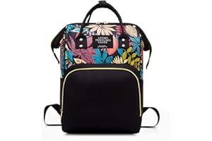 SCHILDENG Sac à dos à langer, grande capacité, résistant à l'eau, portable, avec bretelles réglables, sac à langer de maternité avec compartiment pour biberon pour maman et papa