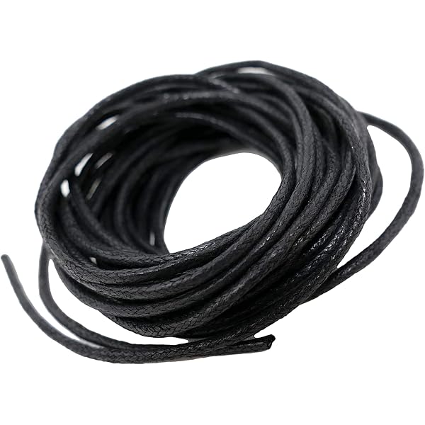 Unbespielt Collana a Catena Corda Nero per Gli Uomini delle Donne o Bambino moschettone di Chiusura Chiusura Color Argento colorato Lunghezza 1m accorciata. Larghezza 2 mm