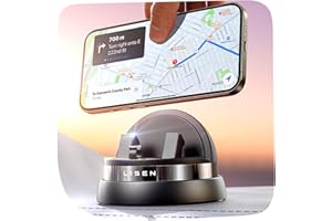 LISEN Samochodowy uchwyt na telefon, obracany o 360° uchwyt na telefon komórkowy, niezbędne akcesoria samochodowe na długie podróże, wielofunkcyjne akcesoria samochodowe pasują do iPhone 16 Pro