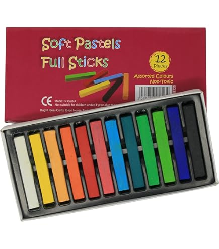 Royal & Langnickel 36 Soft Square Pastels - Assorted Colors For Sketching & Blending