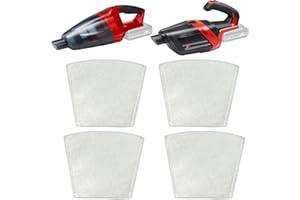 BEAUFAN Confezione da 4 sacchetti filtro compatibili con Einhell Power X-Change TE-VC 18 Li-Solo & TE-HV 18/06 Li-Solo Aspirapolvere senza fili