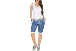 MATY FASHION Damen Sweat Bermuda Sommer Sweatpants Shorts Kurze Hose für Sport und Freizeit 1