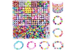 GIDWRIY 2300 Piezas Kit para Hacer Pulseras y Collares,Abalorios para Pulseras Letras,Bracelet Beads,Bricolaje Cuentas de Colores,Kit para Hacer Pendientes Niña,Cuentas para Pulsera para Manualidad