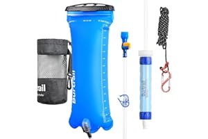 Burtrail Gravity Water Filter Pro,Versatile Water Purifier Camping with 0.01-Micron Water Filter Straw,Gravity Bag,Survival Gear for Hiking, Backpacking, and Emergency Preparedness